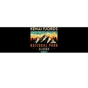 Kenai Fjords Est. 1980 Retro Alaska National Park Bumper Sticker