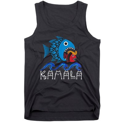 Kamala Fish Eat Fish Funny Trump Fish Hair Costume Ideas Tank Top