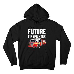 Kids Future Firefighter Fire Truck Theme Birthday Boy Hoodie