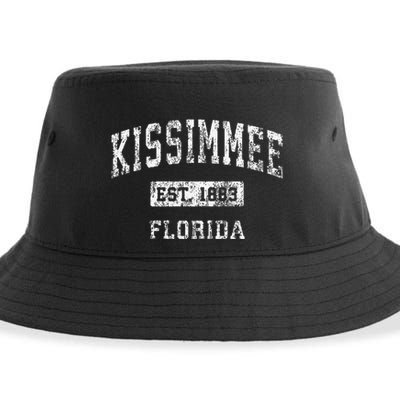 Kissimmee Florida Fl Vintage Established Sustainable Bucket Hat