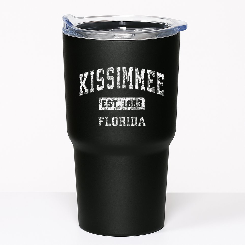 Kissimmee Florida Fl Vintage Established Tumbler