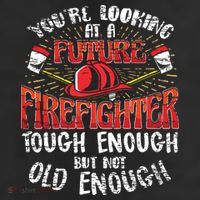 Kids Future Firefighter Kids Boy Men Funny Beanie