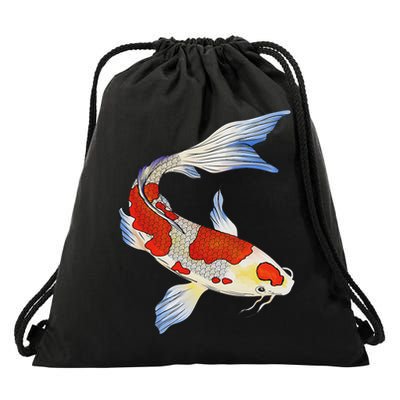 Koi Fish Funny Japanese Chinese Carp Breeder Women Gifts Drawstring Bag