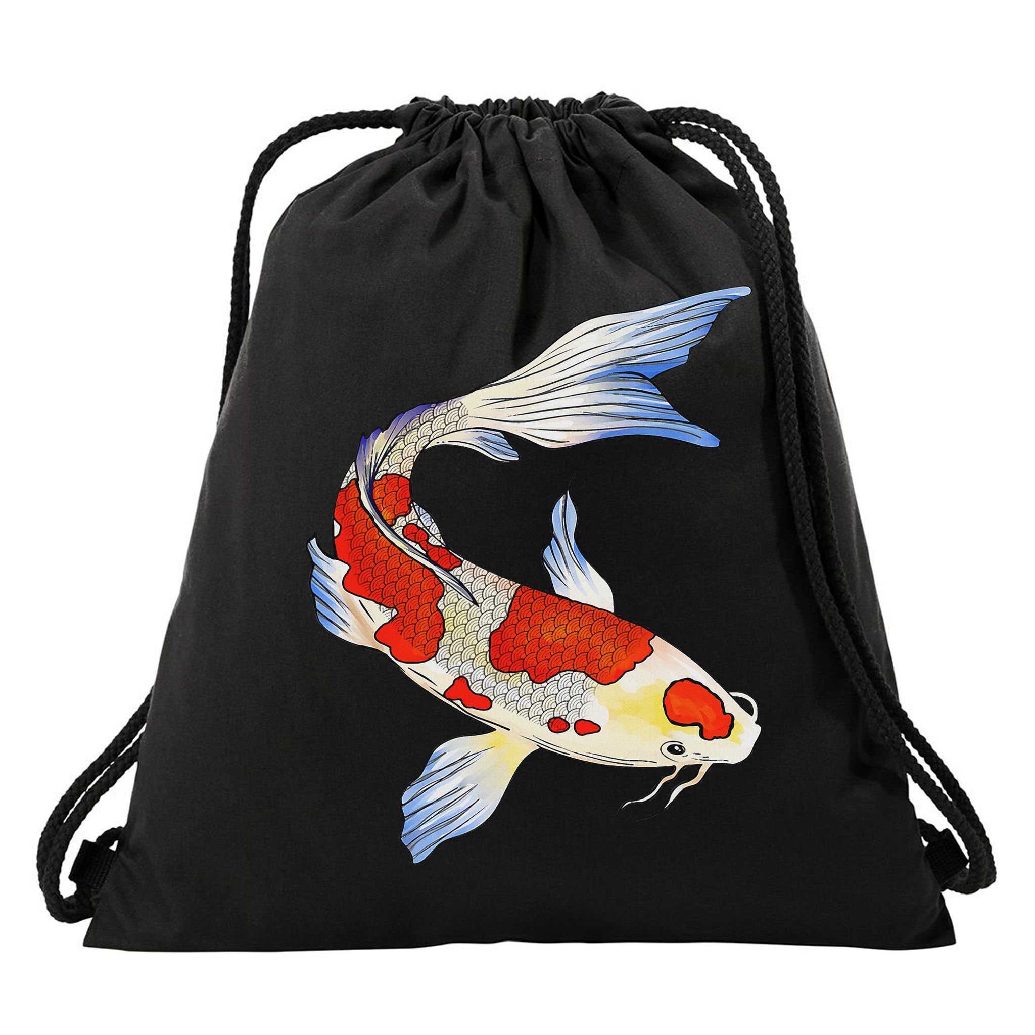 Koi Fish Funny Japanese Chinese Carp Breeder Women Gifts Drawstring Bag