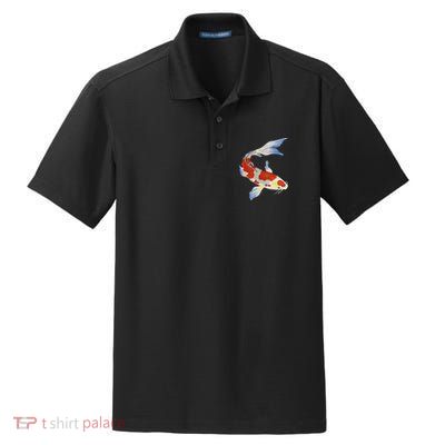 Koi Fish Funny Japanese Chinese Carp Breeder Women Gifts Dry Zone Grid Polo
