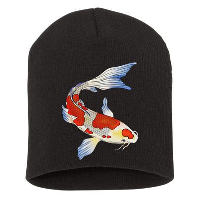 Koi Fish Funny Japanese Chinese Carp Breeder Women Gifts Short Acrylic Beanie