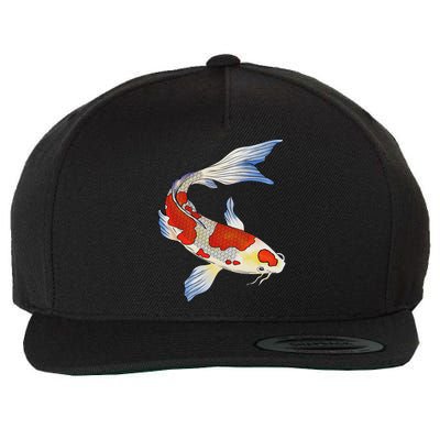 Koi Fish Funny Japanese Chinese Carp Breeder Women Gifts Wool Snapback Cap
