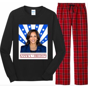 Kamala For Freedom 2024 Madam Vice President Gift Long Sleeve Pajama Set