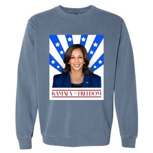 Kamala For Freedom 2024 Madam Vice President Gift Garment-Dyed Sweatshirt