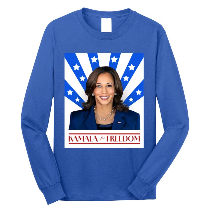 Kamala For Freedom 2024 Madam Vice President Gift Long Sleeve Shirt