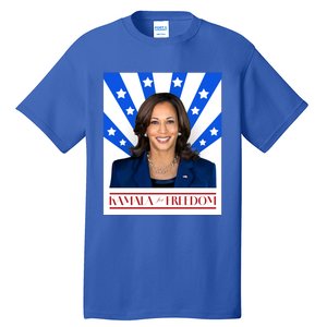 Kamala For Freedom 2024 Madam Vice President Gift Tall T-Shirt