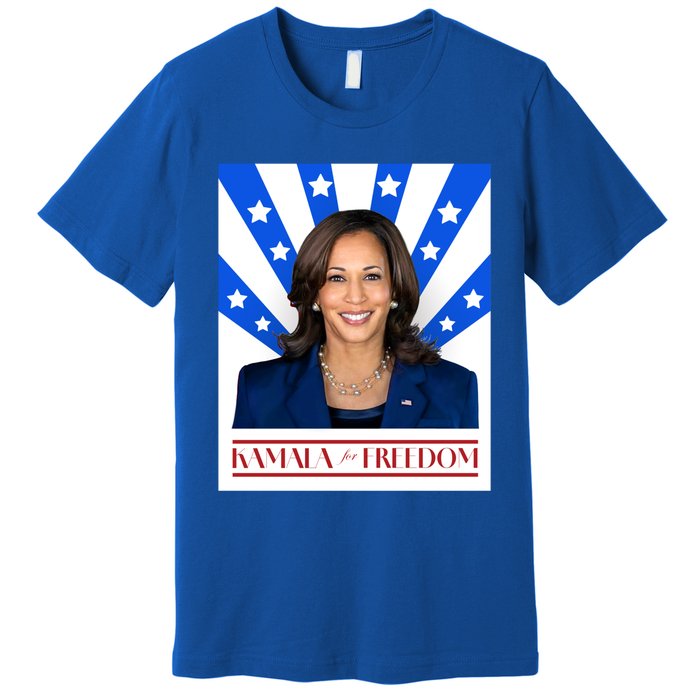 Kamala For Freedom 2024 Madam Vice President Gift Premium T-Shirt