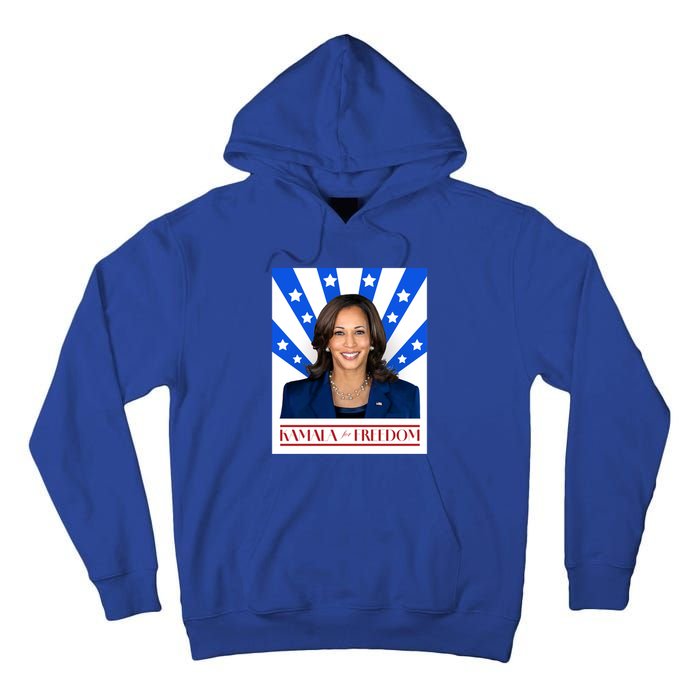 Kamala For Freedom 2024 Madam Vice President Gift Tall Hoodie