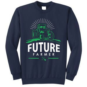 Kids Future Farmer Kids Boy Girl Rural Tractor Farm Tee Sweatshirt