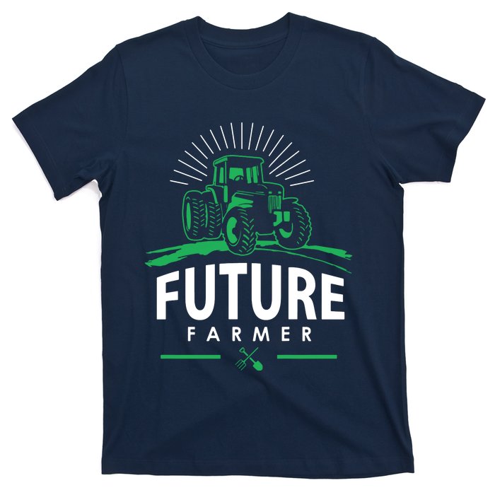 Kids Future Farmer Kids Boy Girl Rural Tractor Farm Tee T-Shirt