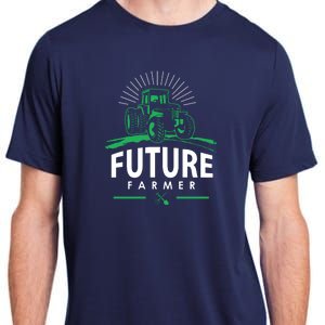 Kids Future Farmer Kids Boy Girl Rural Tractor Farm Tee Adult ChromaSoft Performance T-Shirt