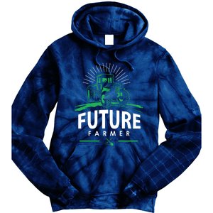 Kids Future Farmer Kids Boy Girl Rural Tractor Farm Tee Tie Dye Hoodie