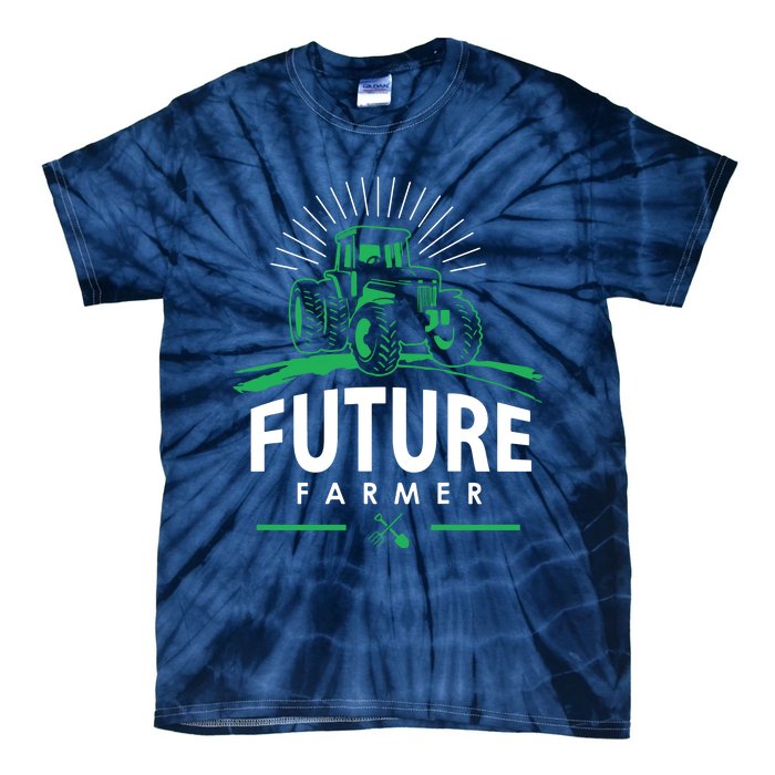 Kids Future Farmer Kids Boy Girl Rural Tractor Farm Tee Tie-Dye T-Shirt