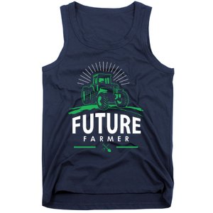 Kids Future Farmer Kids Boy Girl Rural Tractor Farm Tee Tank Top