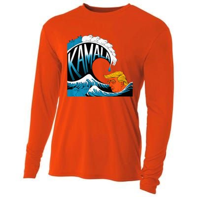 KamalaS Feline Force A Wave Trump CanT Escape Premium Cooling Performance Long Sleeve Crew