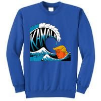 KamalaS Feline Force A Wave Trump CanT Escape Premium Sweatshirt