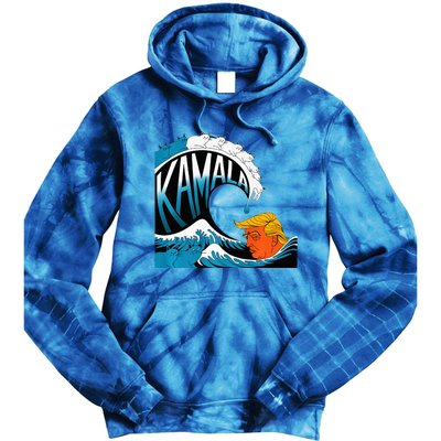 KamalaS Feline Force A Wave Trump CanT Escape Premium Tie Dye Hoodie