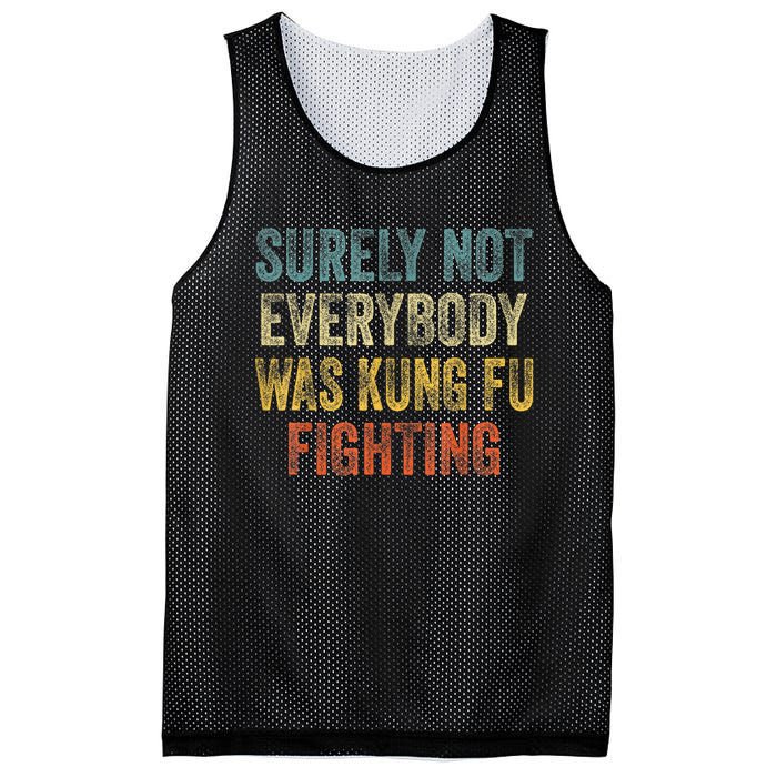 Kung Fu Fighting Surely Not Everyone Was Kung Fu Fighting Mesh Reversible Basketball Jersey Tank