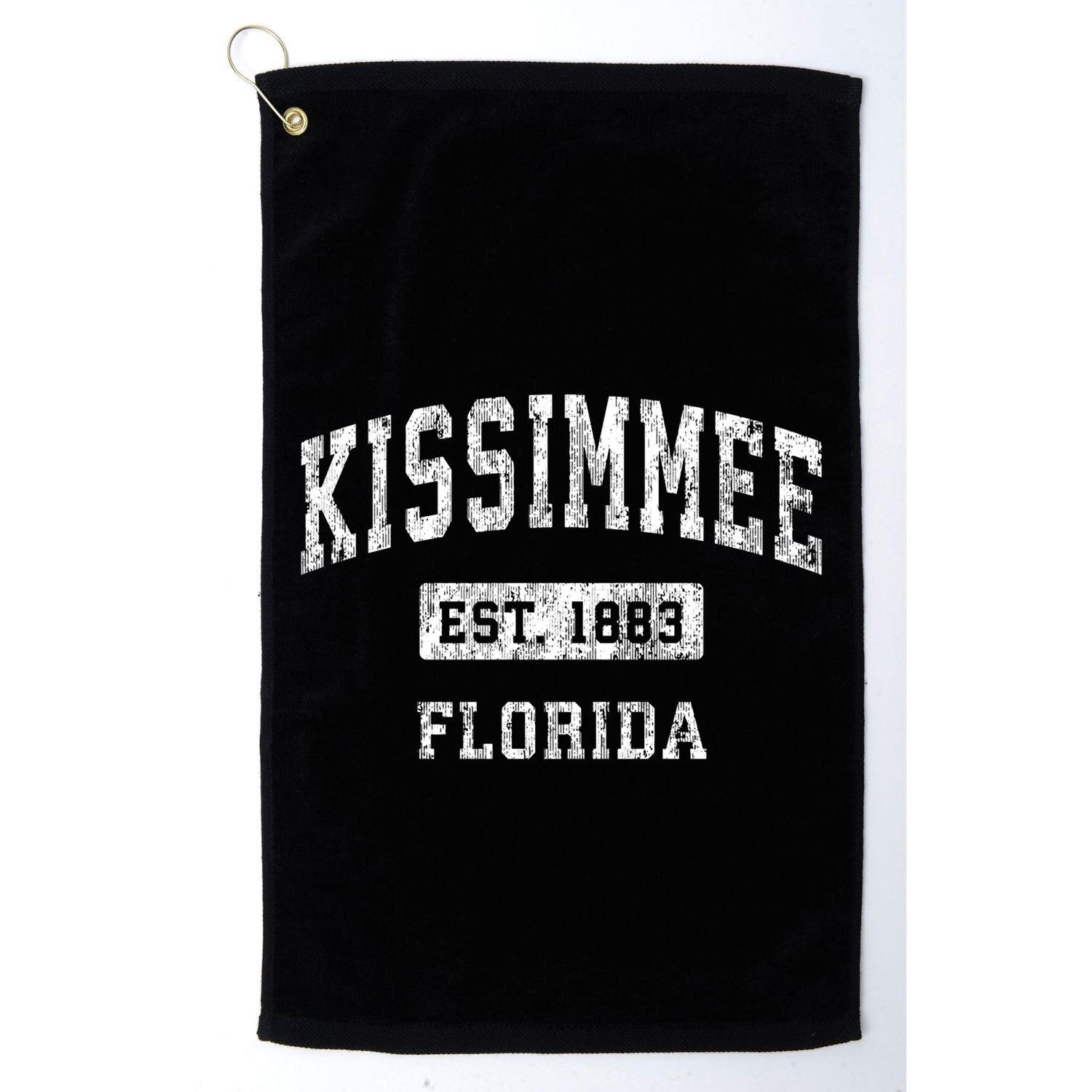 Kissimmee Florida Fl Vintage Established Sports Golf Towel