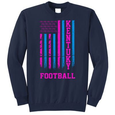 Kentucky Football Fan American Flag Tall Sweatshirt