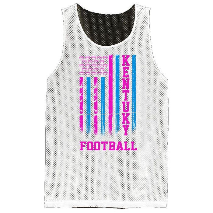 Kentucky Football Fan American Flag Mesh Reversible Basketball Jersey Tank