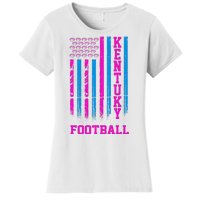 Kentucky Football Fan American Flag Women's T-Shirt