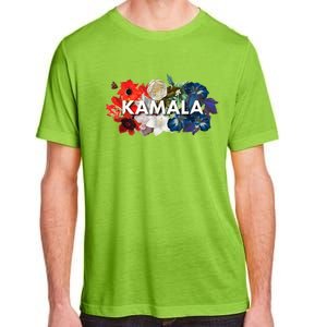 Kamala Floral Feminine First President Adult ChromaSoft Performance T-Shirt