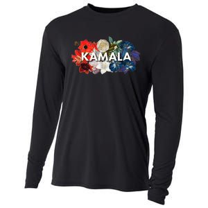 Kamala Floral Feminine First President Cooling Performance Long Sleeve Crew