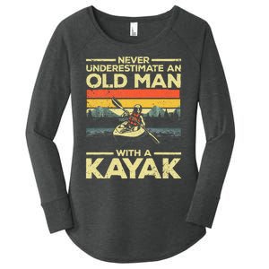 Kayaking For Grandpa Kayaker Kayak Lovers Women's Perfect Tri Tunic Long Sleeve Shirt