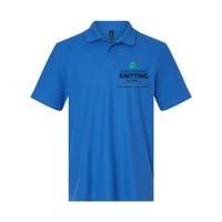 Knitting Funny Gift For Knitter Cool Gift A Day Without Knitting Funny Gift Softstyle Adult Sport Polo