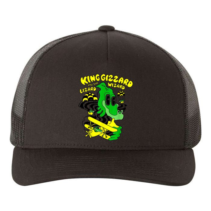 King Funny Gizzard The Lizard Gift Wizard Yupoong Adult 5-Panel Trucker Hat