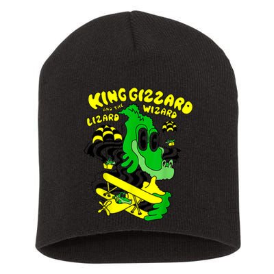 King Funny Gizzard The Lizard Gift Wizard Short Acrylic Beanie