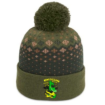 King Funny Gizzard The Lizard Gift Wizard The Baniff Cuffed Pom Beanie