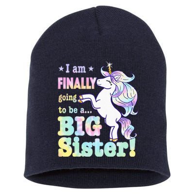 KidsIm Finally Going To Be A Big Sister Unicorn Short Acrylic Beanie