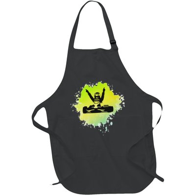 Karting For Go Kart Driver Boys Retro Karting Full-Length Apron With Pockets