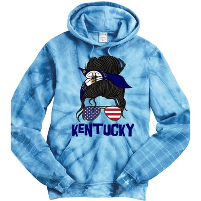 Kentucky For Girl Kentucky Proud State Flag Tie Dye Hoodie