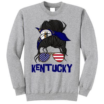 Kentucky For Girl Kentucky Proud State Flag Tall Sweatshirt