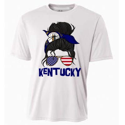 Kentucky For Girl Kentucky Proud State Flag Cooling Performance Crew T-Shirt