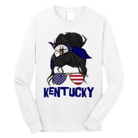 Kentucky For Girl Kentucky Proud State Flag Long Sleeve Shirt