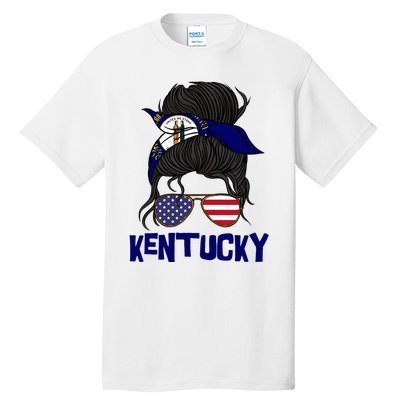 Kentucky For Girl Kentucky Proud State Flag Tall T-Shirt