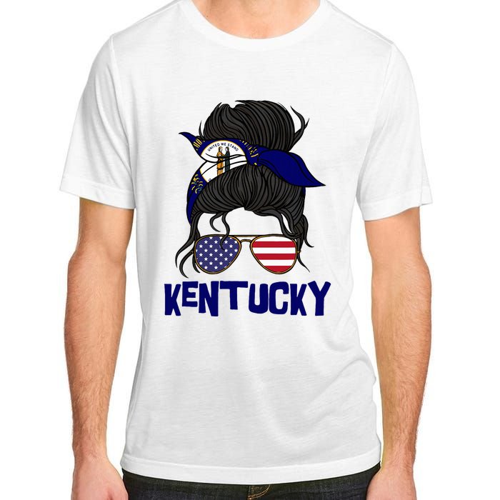 Kentucky For Girl Kentucky Proud State Flag Adult ChromaSoft Performance T-Shirt