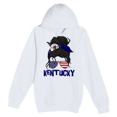 Kentucky For Girl Kentucky Proud State Flag Premium Pullover Hoodie