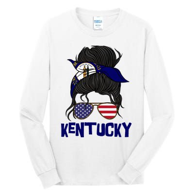 Kentucky For Girl Kentucky Proud State Flag Tall Long Sleeve T-Shirt