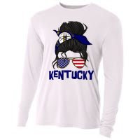 Kentucky For Girl Kentucky Proud State Flag Cooling Performance Long Sleeve Crew