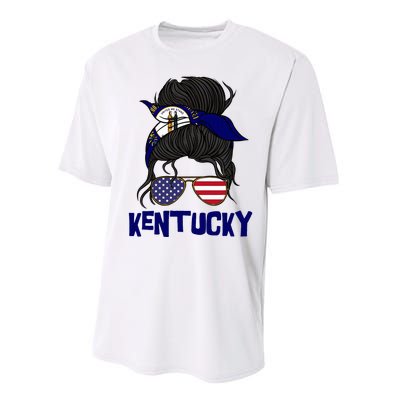 Kentucky For Girl Kentucky Proud State Flag Performance Sprint T-Shirt